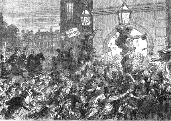 Bread or Blood riots in London, 1816.