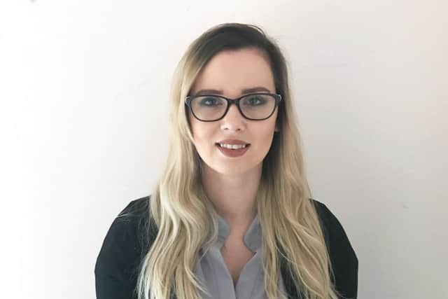 Hannah Dowling, a new employee at North Yorkshire Law's Whitby office.