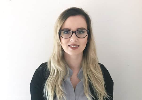 Hannah Dowling, a new employee at North Yorkshire Law's Whitby office.