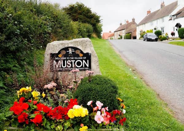 Entering Muston village, Filey.