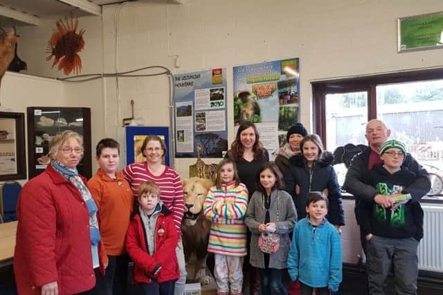 Some of the families who attended the educators day at Flamingo Land.