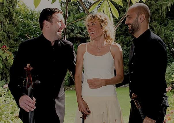 Trio Ayriel. from left, Jamie Walton, Ambra Albek and Simone Gramaglia (photo: Gian Nicola-Bass/pizpictures)