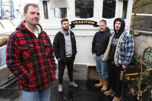 Skipper Rich Stephenson with Jake Hanson, Mike Cawkill and Jack Wright