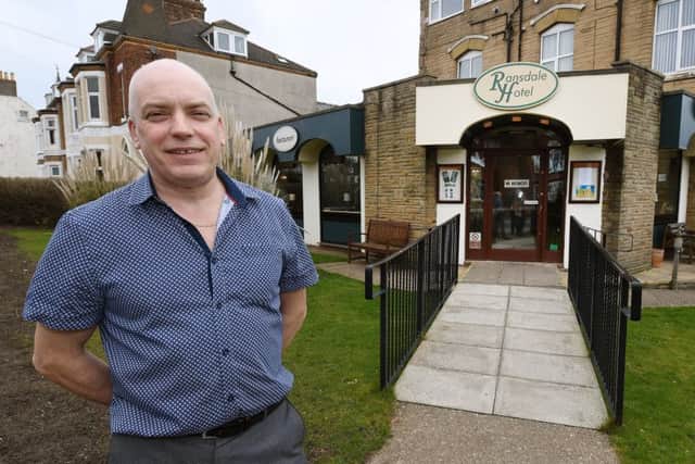 Owner Tim Butler at the Ransdale Hotel. He hopes last years TV appearance will bring tourists in this summer