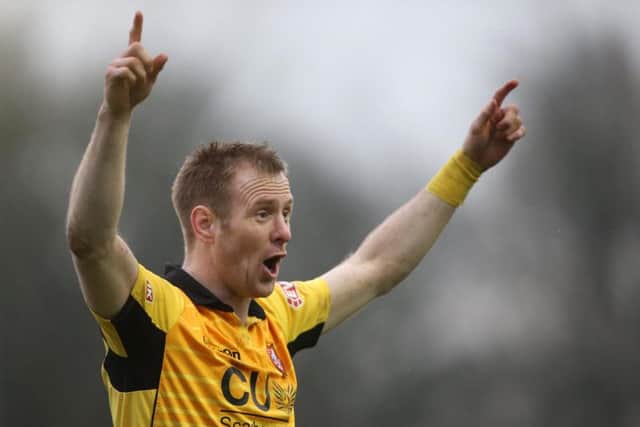 James Walshaw celebrates a goal