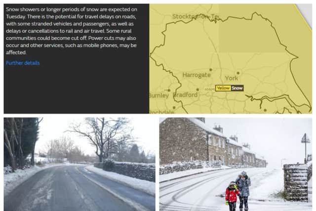 The Beast from the East is set to bring three days of snow to Yorkshire.