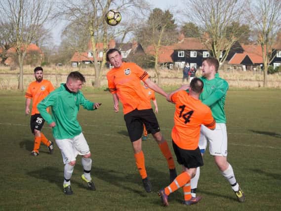 Sherburn take on Snainton in the League Trophy quarter-final 

Picture by Steve Lilly