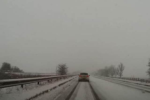This is the A64 on the Seamer bypass this morning
