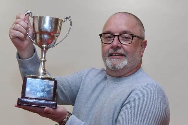 Steve Kittrick with his award