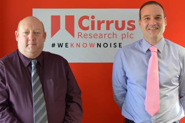 Martin Ellison is pictured with Cirrus managing director Daren Wallis.