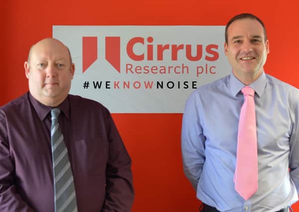 Martin Ellison is pictured with Cirrus managing director Daren Wallis.
