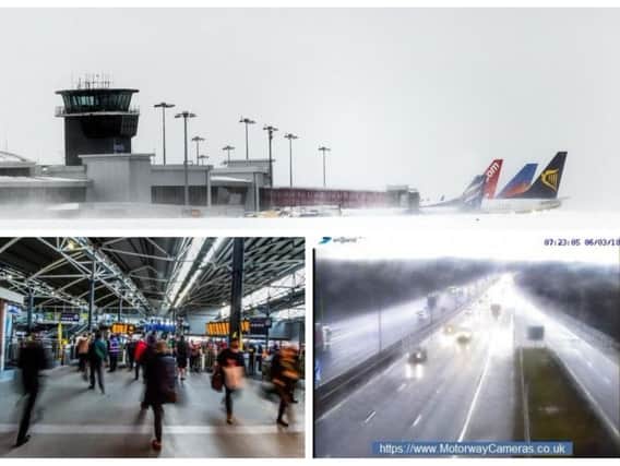 The M62 has suffered delays this morning as fog caused congestion on the roads.