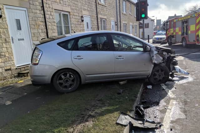 Pictures from the crash. Credit: North Yorkshire Police