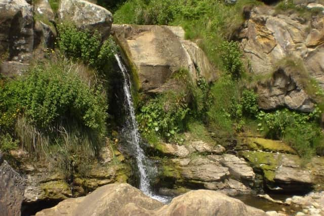 Waterfall at Hayburn Wyke.