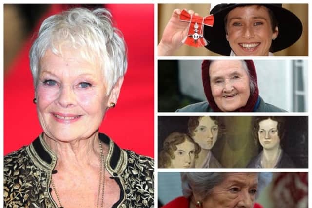 Inspirational Yorkshire women: Dame Judi Dench, Jane Tomlinson, the Bronte sisters, Hannah Hauxwell and Betty Boothroyd.