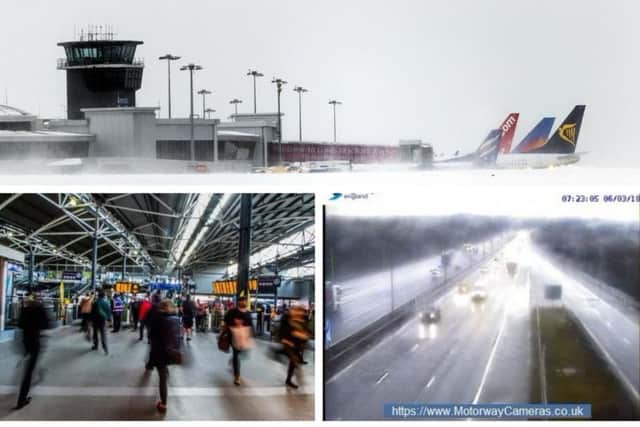 Early morning snow is once again causing problems for commuters at rush hour.
