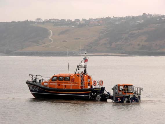 Scarborough lifeboat was out for six hours. Picture by Dave Barry