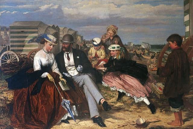 Courtship on the Beach is on display at Scarborough Art Gallery.