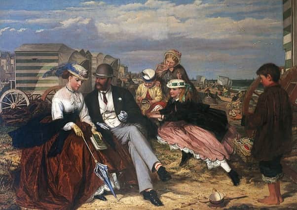 Courtship on the Beach is on display at Scarborough Art Gallery.