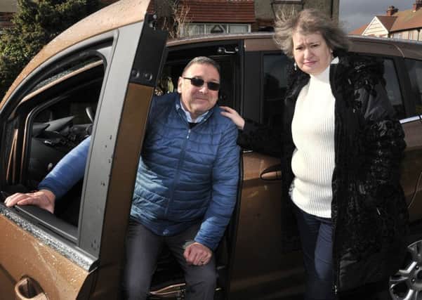 Scarborough couple Paul Ratcliffe and wife Maggie are raising awareness about the need for blue badges for individuals with hidden disabilities.