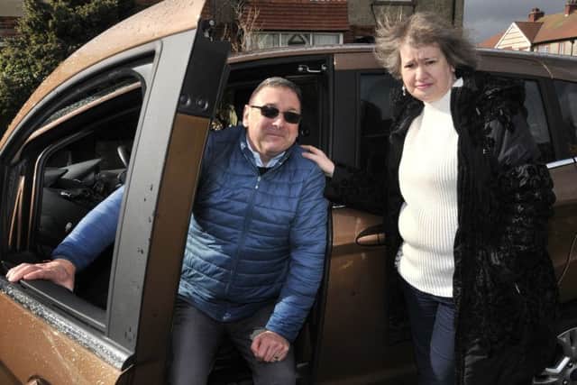 Scarborough couple Paul Ratcliffe and wife Maggie are raising awareness about the need for blue badges for individuals with hidden disabilities.