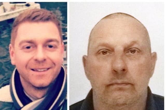 Left, victim Shane Gilmer and right, Anthony Howarth, also known as Anthony Lawrence