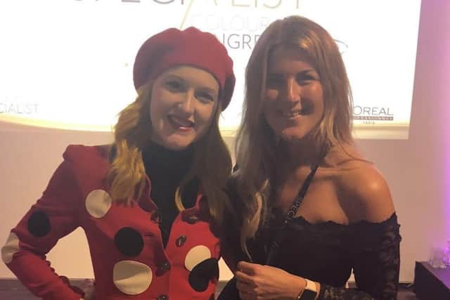 Rebecca Boothby, right, with team leader Sophia Hilton.
