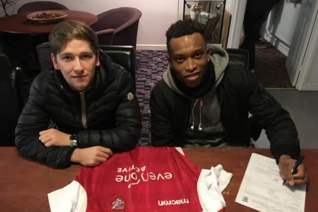 Boro's new signings Chris Dawson and Jorome Slew