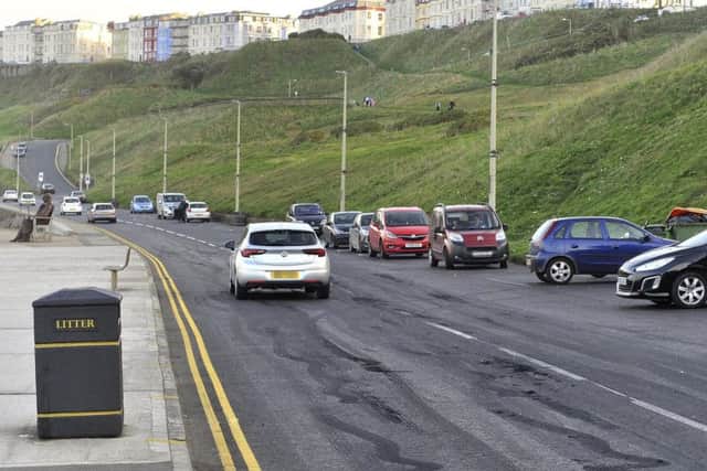The damaged caused to the road