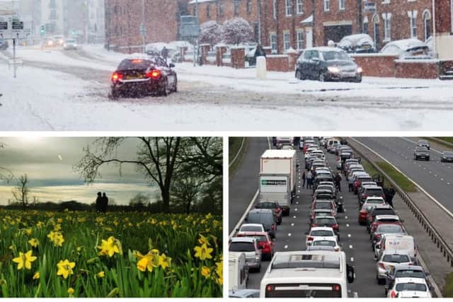 Poor weather, roadworks and an increased level of holiday traffic will make the roads very busy this Easter weekend.