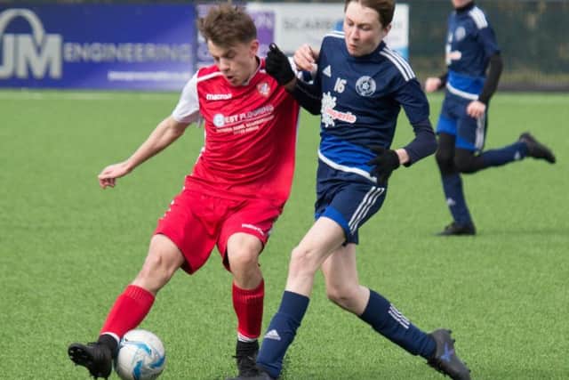 Scarborough Athletic Under-14s in action against Sproatley. Pictures by Steve Lilly.
