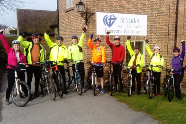 The St Marks Church cyclists are taking on a 220-mile circular route to raise funds.