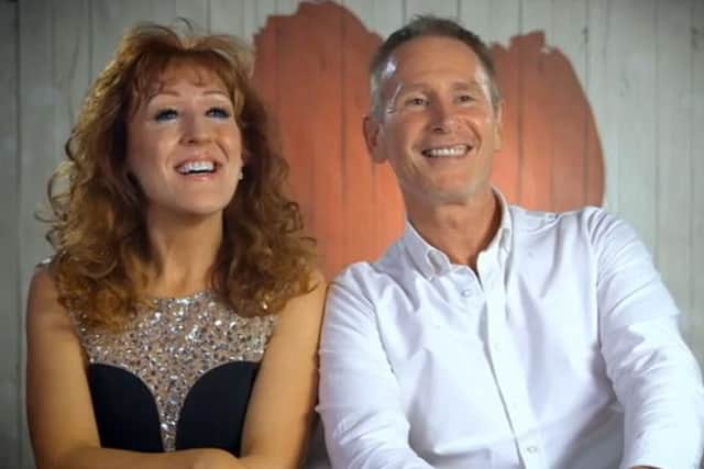 Nik Martin, with date, Gina, on Channel 4's First Dates.