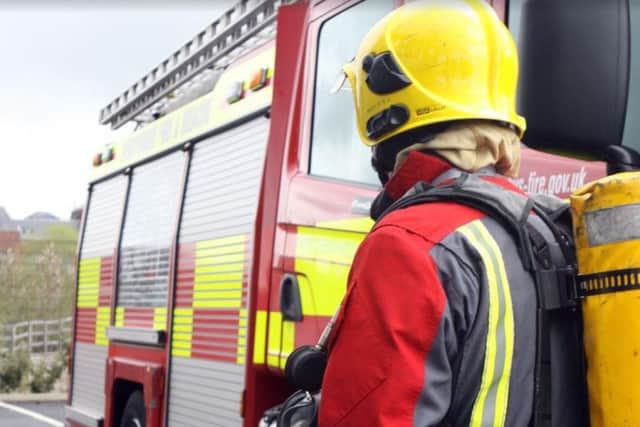 Firefighters were called to the incident last night