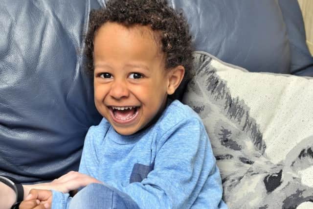 Big smiles from Kieran ahead of fundraiser