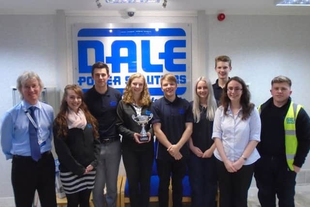 Dale Power Solutions Queens Award for Enterprise was presented in recognition of its apprenticeship scheme.