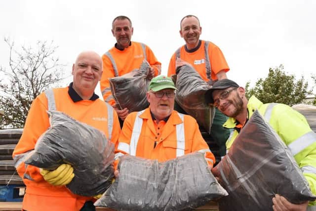 East Riding of Yorkshire Council staff will be handing out bags of compost at the council depot in Carnaby.