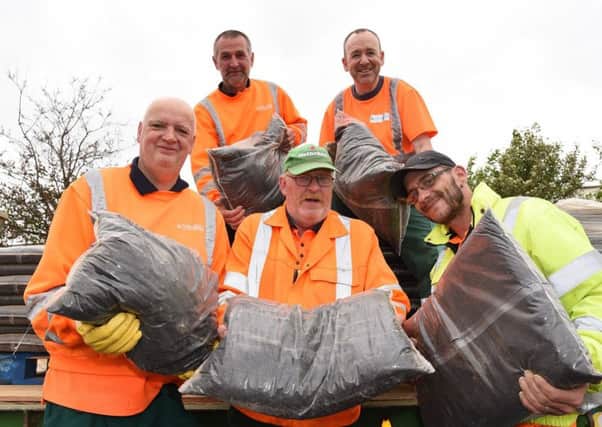 East Riding of Yorkshire Council staff will be handing out bags of compost at the council depot in Carnaby.