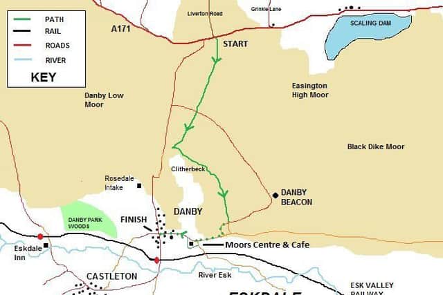 A map of the walk.