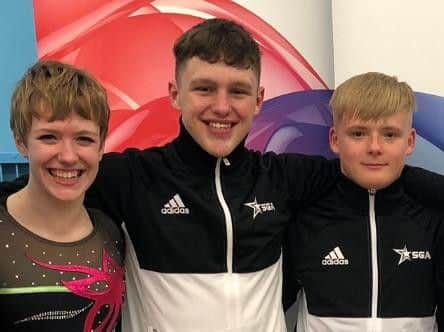 Megan Coates, Damien Walker and Joseph Fishburn have been selected for the GB squad. Picture submitted.