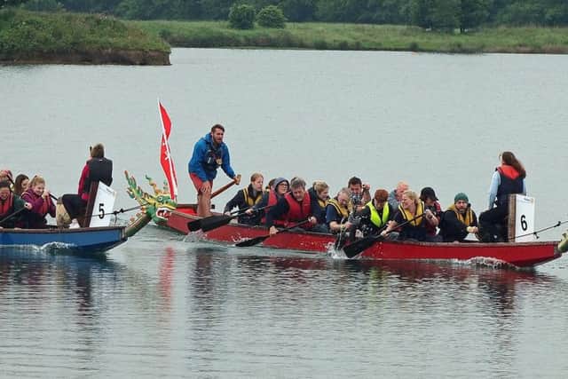 Dragon Boat racing on Wykeham Lakes - this year's event is on June 10.