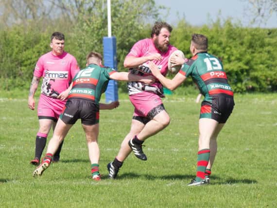 The Pirates on the attack during their win against Leeds Akkies. Picture by Steve Lilly.