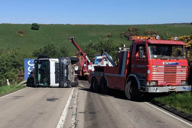 The scene on the A171. Picture: North Yorkshire Police.