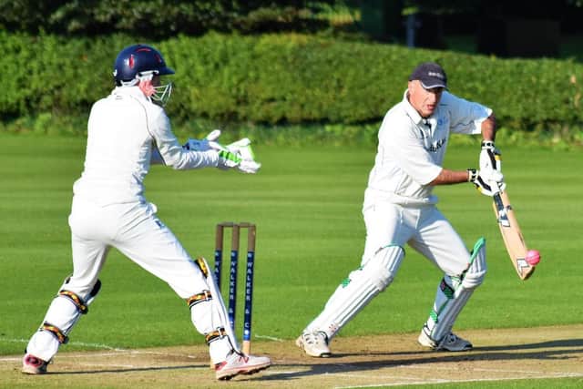 Nigel Clapham smashed 92 in Scalby Bs 119-run win against Ebberston B in Division C of the Andy Hire Evening Cricket League