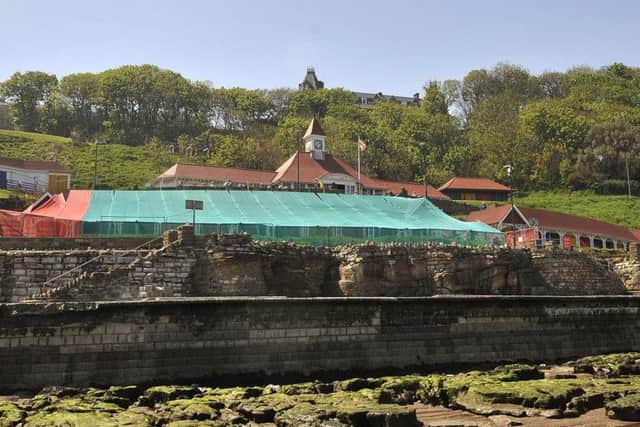The chalets as they are now