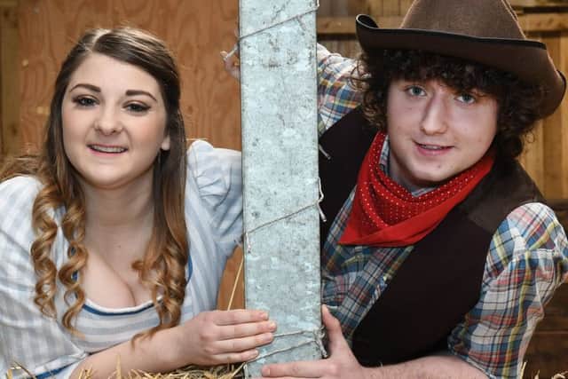 Tilly Jackson as Laurey and  Connor Canvess as Curly