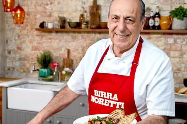You take the table and chef Gennaro Contaldo does the cooking