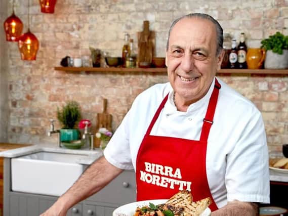 You take the table and chef Gennaro  Contaldo  does the cooking