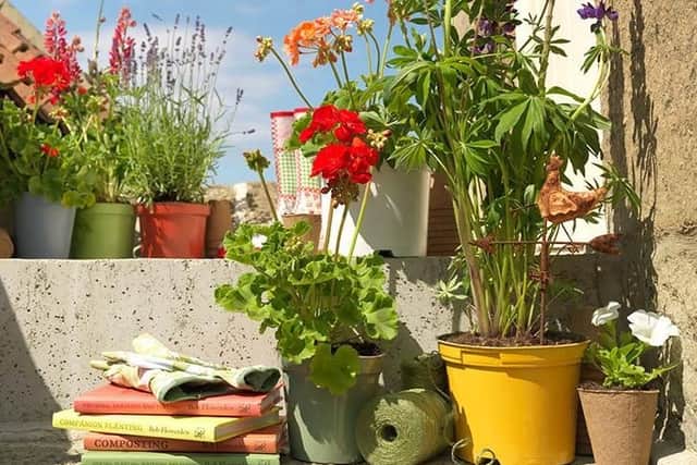 Spray-paint your pots