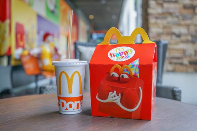 McDonald’s Happy Meals traditionally always include a toy, but in preparation for World Book Day 2020, the fast food chain will be adding book tokens to every Happy Meal (Photo: Shutterstock)